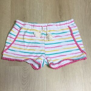 Appaman Colorful Striped Girl’s size 14 Pom Pom Trimmed Tassel Shorts
